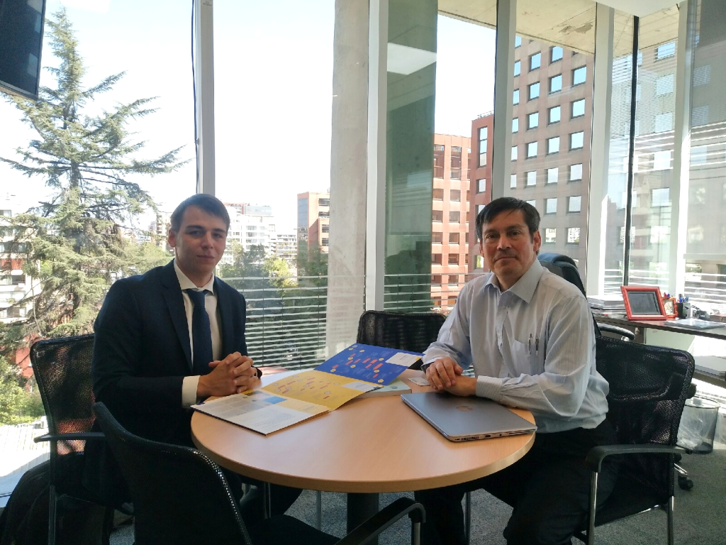 Andrey Churkin and Juan Carlos Araneda (transmission planning director)